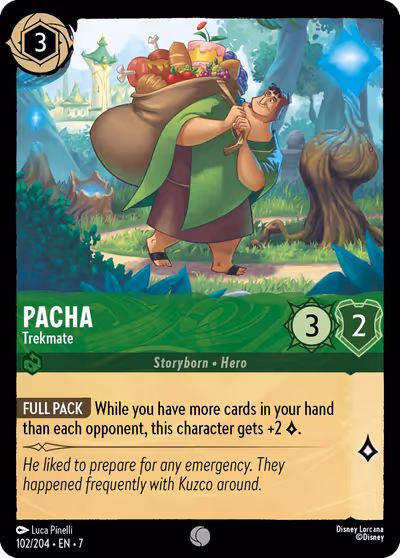 Pacha - Trekmate #102 — Archazia's Island (Common) · Disney Lorcana