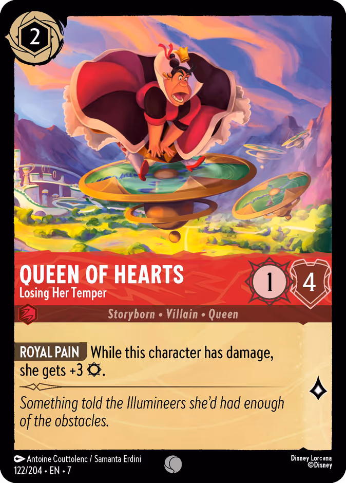 Queen of Hearts - Losing Her Temper #122 (Common)