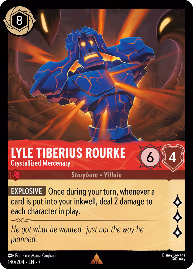 Lyle Tiberius Rourke - Crystallized Mercenary #140 (Rare)