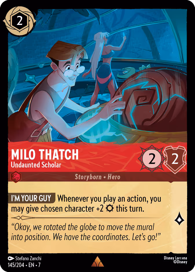Milo Thatch - Undaunted Scholar #145 (Rare)