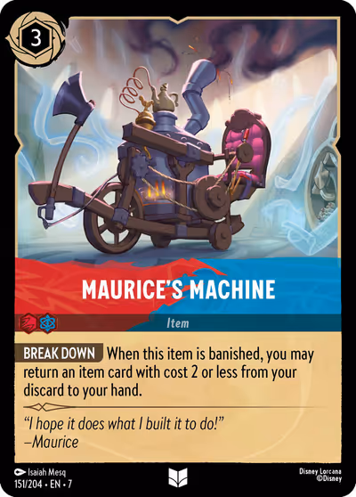 Maurice's Machine #151 — Archazia's Island (Uncommon) · Disney Lorcana