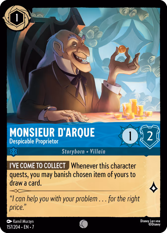 Monsieur D'Arque - Despicable Proprietor #157 (Common)