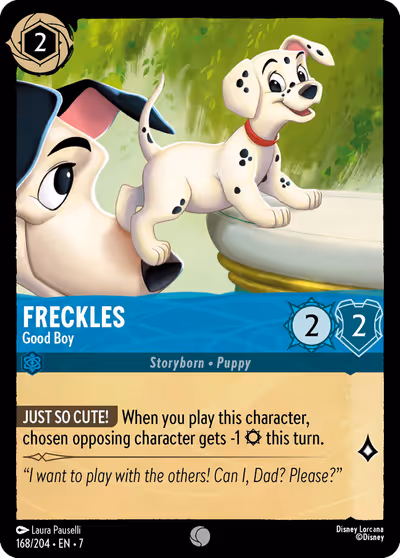 Freckles - Good Boy #168 — Archazia's Island (Common) · Disney Lorcana