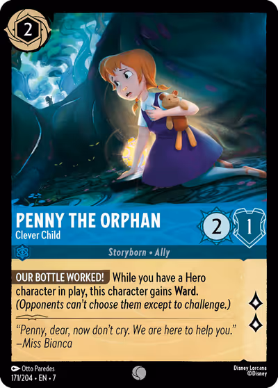 Penny the Orphan - Clever Child #171 — Archazia's Island (Common) · Disney Lorcana