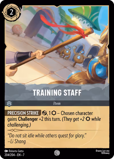 Training Staff #204 — Archazia's Island (Common) · Disney Lorcana