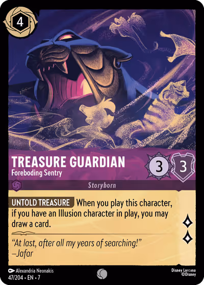 Treasure Guardian - Foreboding Sentry #47 — Archazia's Island (Common) · Disney Lorcana