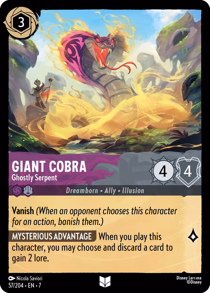 Giant Cobra - Ghostly Serpent #57 (Uncommon)