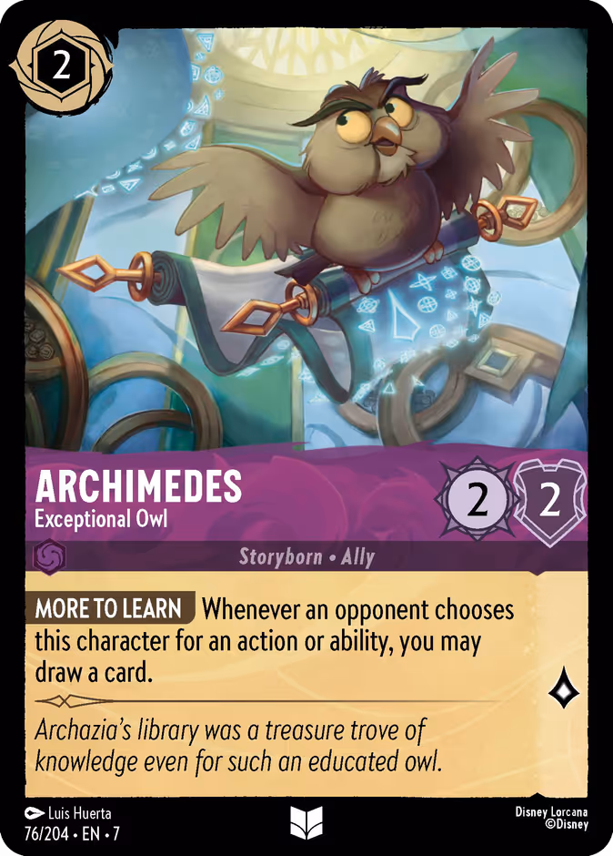 Archimedes - Exceptional Owl #76 (Uncommon)