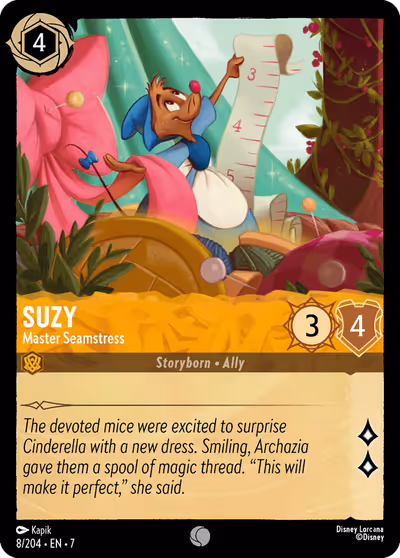 Suzy - Master Seamstress #8 — Archazia's Island (Common) · Disney Lorcana