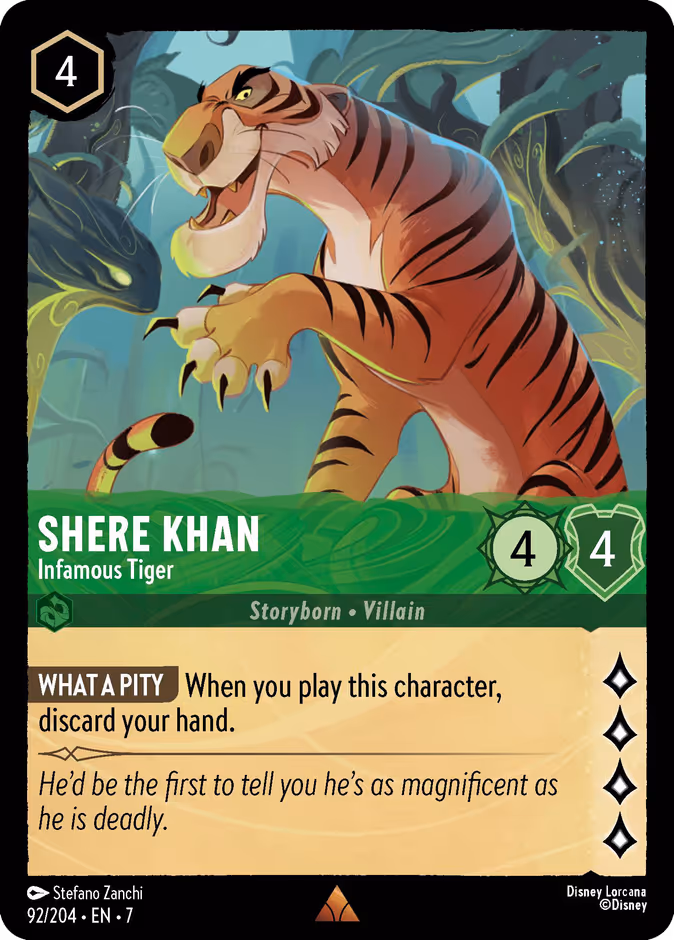 Shere Khan - Infamous Tiger #92 (Rare)