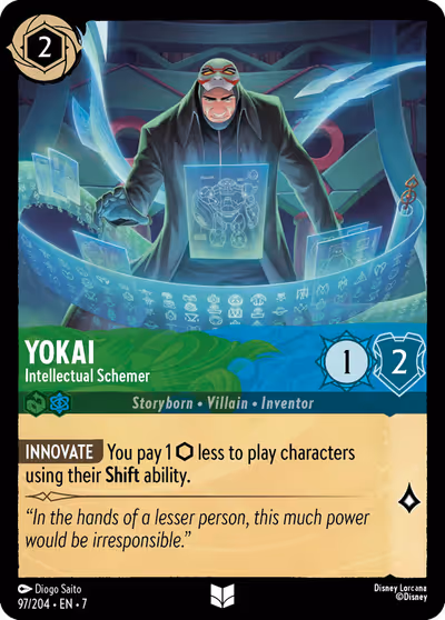 Yokai - Intellectual Schemer #97 — Archazia's Island (Uncommon) · Disney Lorcana
