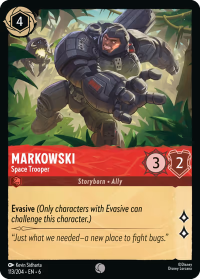 Markowski - Space Trooper #113 — Azurite Sea (Common) · Disney Lorcana