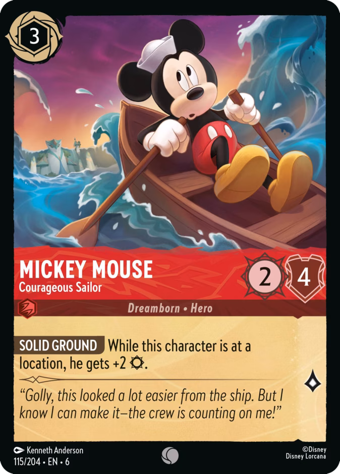 Mickey Mouse - Courageous Sailor #115 (Common)