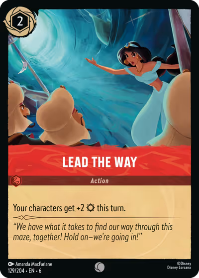 Lead the Way #129 — Azurite Sea (Common) · Disney Lorcana