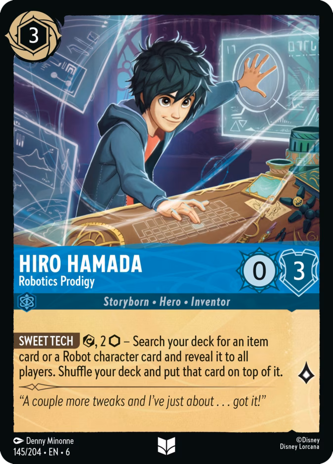 Hiro Hamada - Robotics Prodigy #145 (Uncommon)