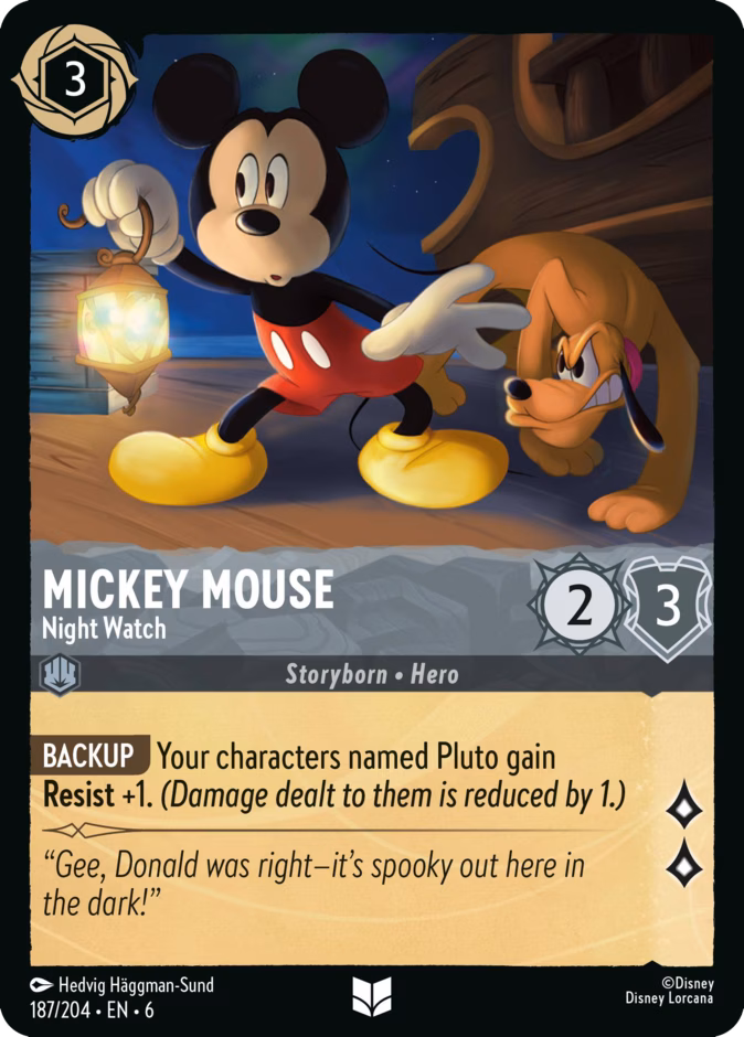 Mickey Mouse - Night Watch #187 (Uncommon)