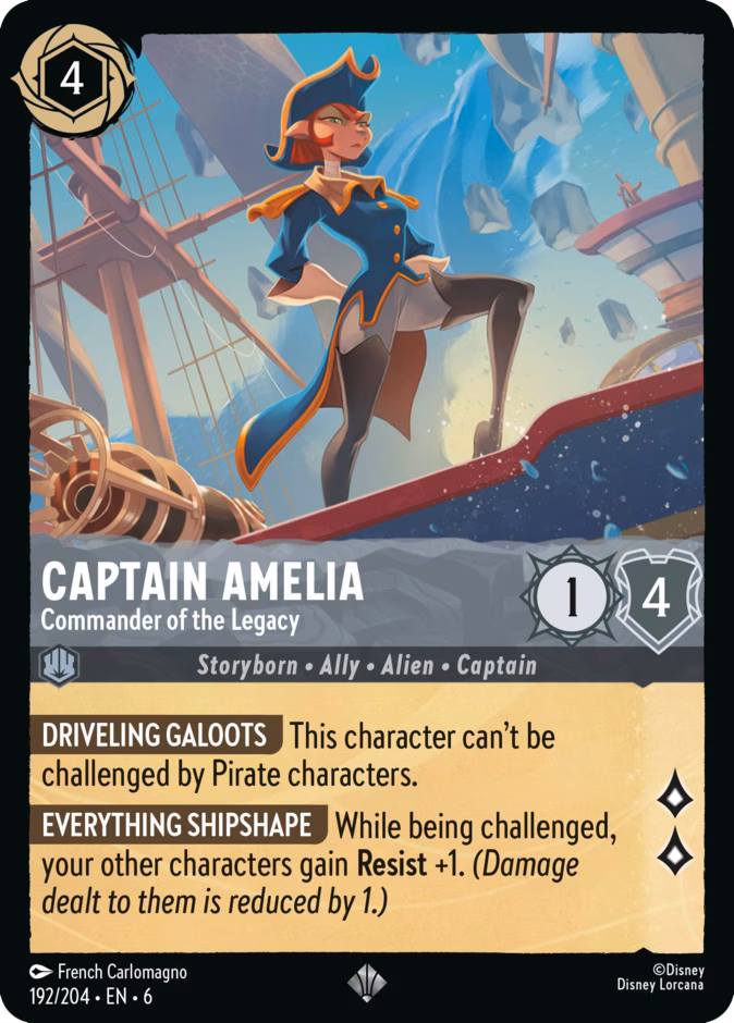Captain Amelia - Commander of the Legacy #192 (Super_rare)
