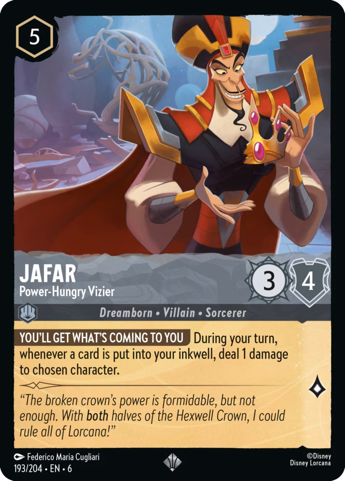 Jafar - Power-Hungry Vizier #193 (Super_rare)