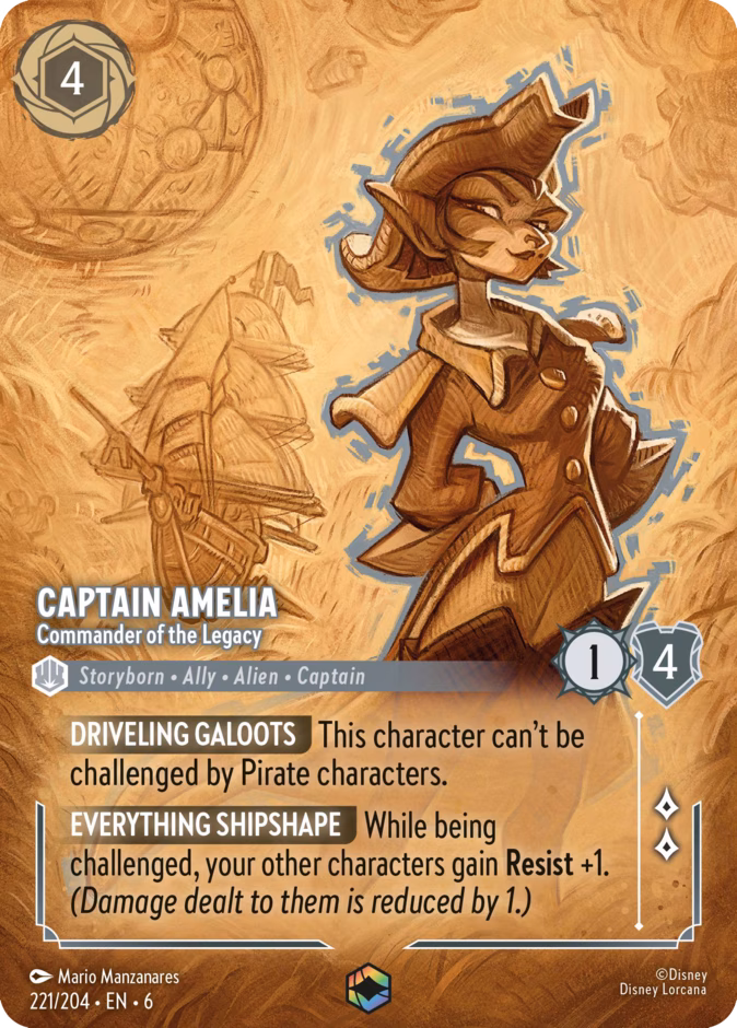 Captain Amelia - Commander of the Legacy #221 #221 (Enchanted)