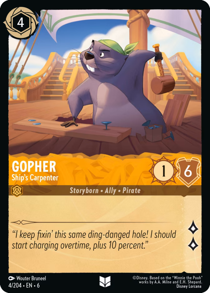 Gopher - Ship's Carpenter #4 (Uncommon)