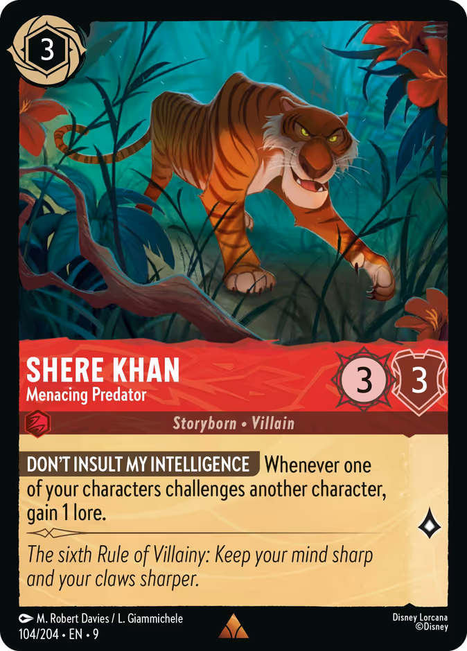 Shere Khan - Menacing Predator #104 (Rare)