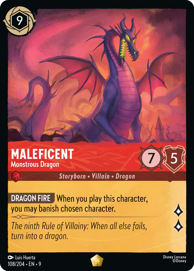 Maleficent - Monstrous Dragon #108 (Legendary)