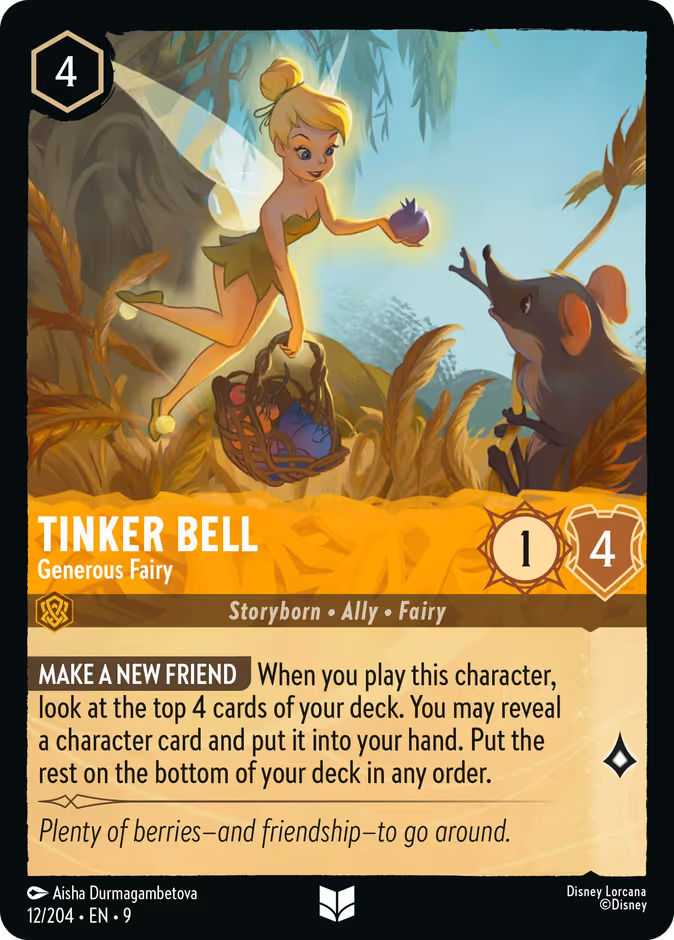 Tinker Bell - Generous Fairy #12 (Uncommon)