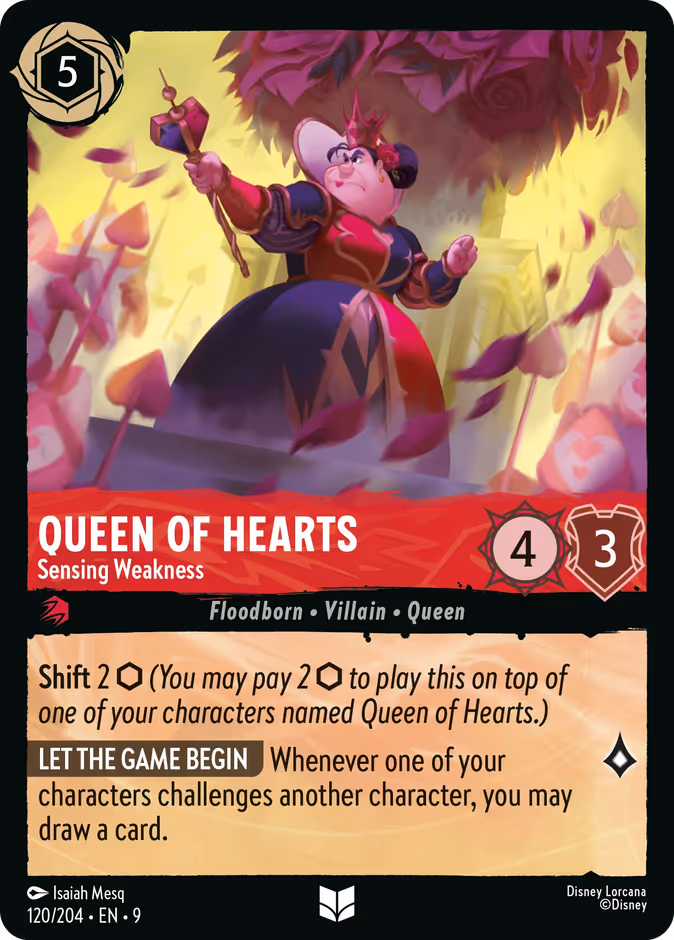 Queen of Hearts - Sensing Weakness #120 (Uncommon)