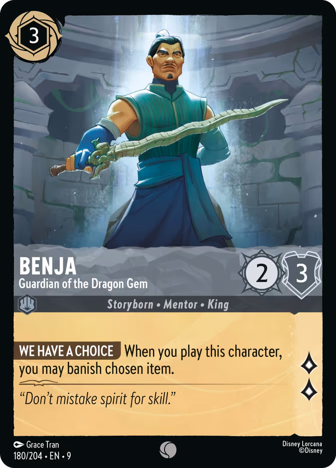 Benja - Guardian of the Dragon Gem #180 (Common)
