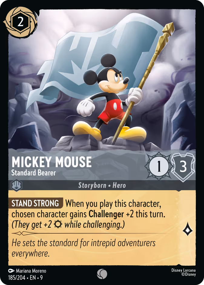 Mickey Mouse - Standard Bearer #185 (Common)