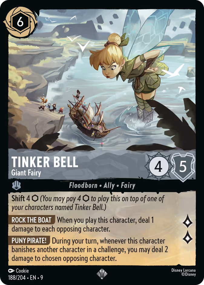 Tinker Bell - Giant Fairy #188 (Super_rare)
