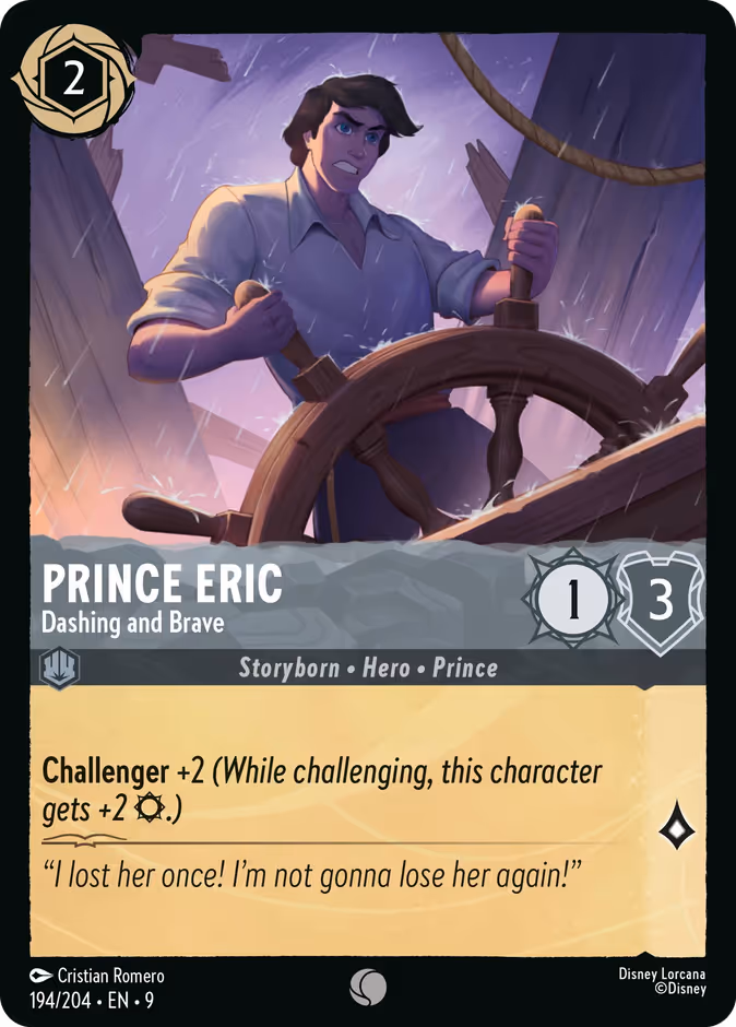 Prince Eric - Dashing and Brave #194 (Common)