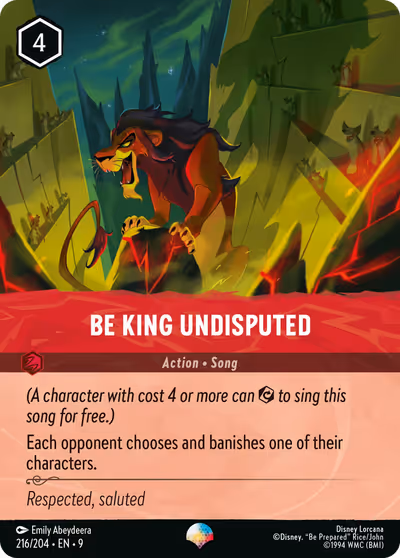 Be King Undisputed #216