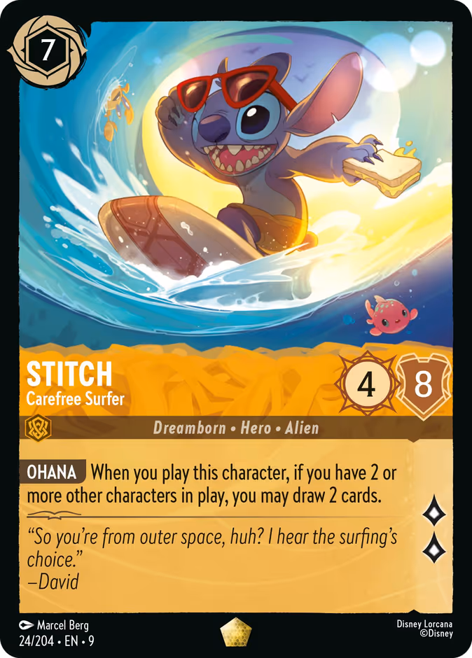Stitch - Carefree Surfer #24 (Legendary)