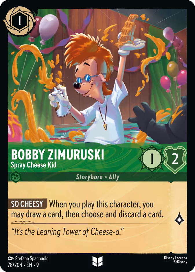 Bobby Zimuruski - Spray Cheese Kid — Disney Lorcana