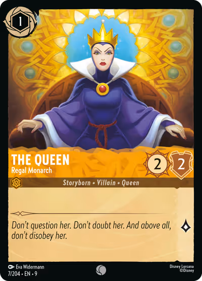 The Queen - Regal Monarch #7 — Fabled (Common) · Disney Lorcana