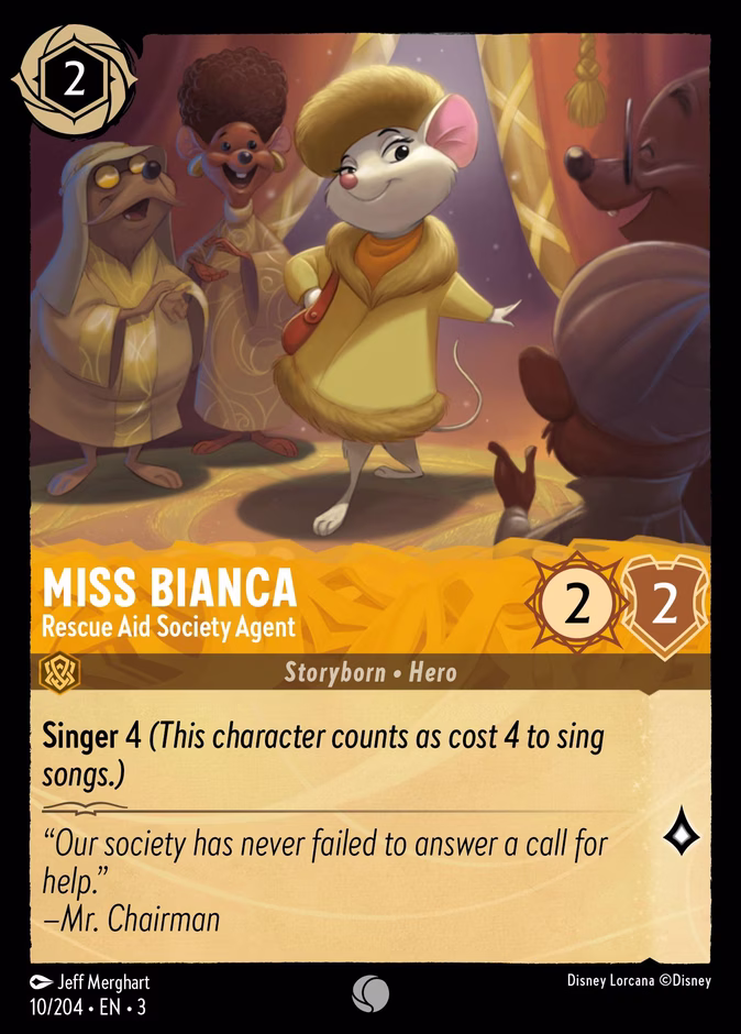 Miss Bianca - Rescue Aid Society Agent #10 (Common)