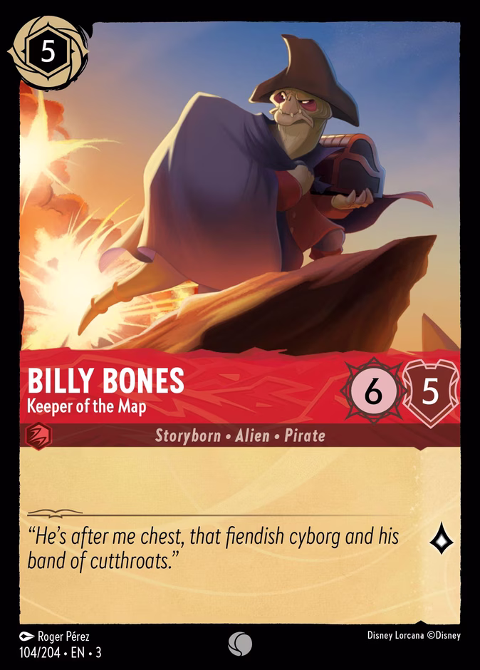 Billy Bones - Keeper of the Map #104 (Common)
