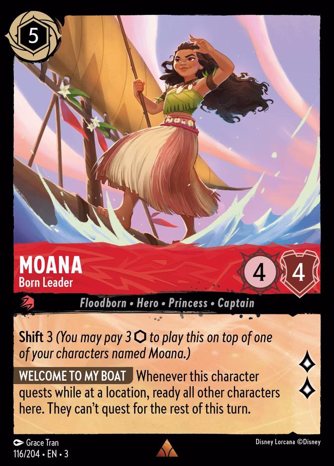 Moana - Born Leader #116 (Rare)