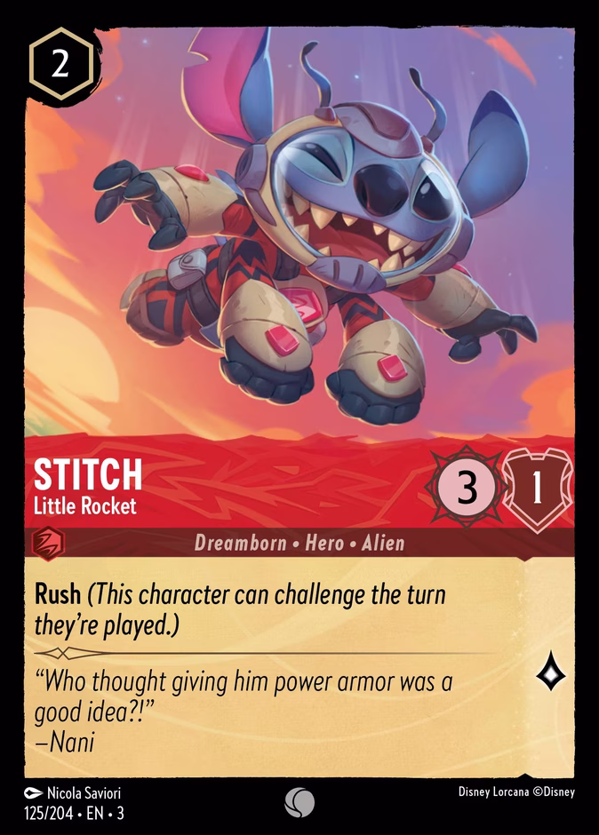 Stitch - Little Rocket #125 (Common)