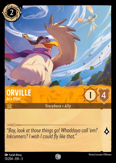 Orville - Ace Pilot #13 — Into the Inklands (Common) · Disney Lorcana