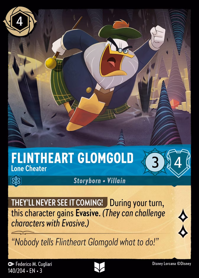 Flintheart Glomgold - Lone Cheater #140 (Uncommon)