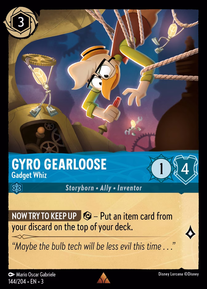 Gyro Gearloose - Gadget Whiz #144 (Rare)