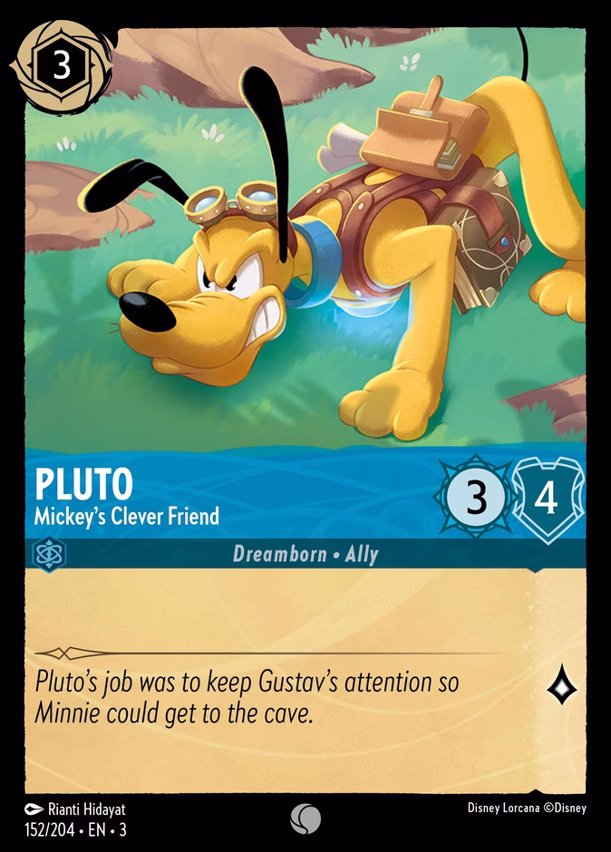 Pluto - Mickey's Clever Friend #152 (Common)
