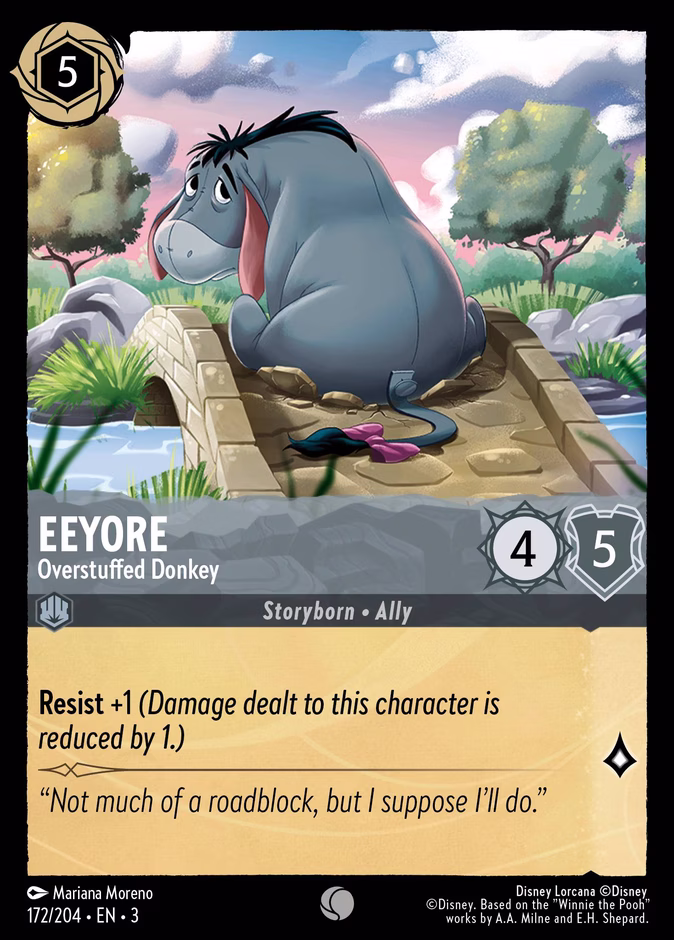 Eeyore - Overstuffed Donkey #172 (Common)