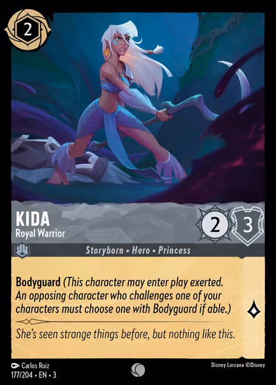 Kida - Royal Warrior #177 — Into the Inklands (Common) · Disney Lorcana