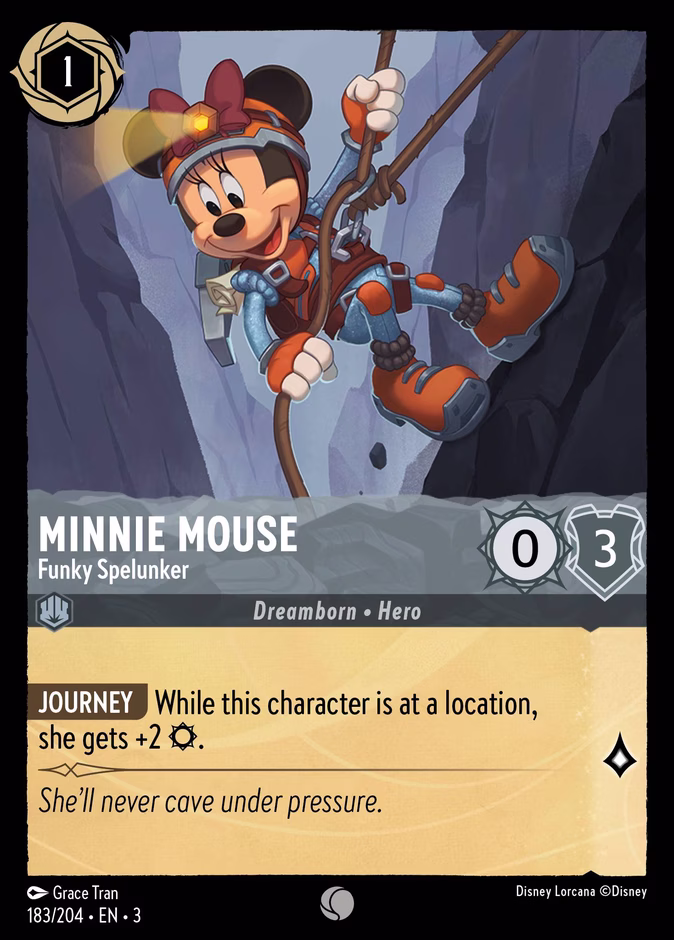 Minnie Mouse - Funky Spelunker #183 (Common)
