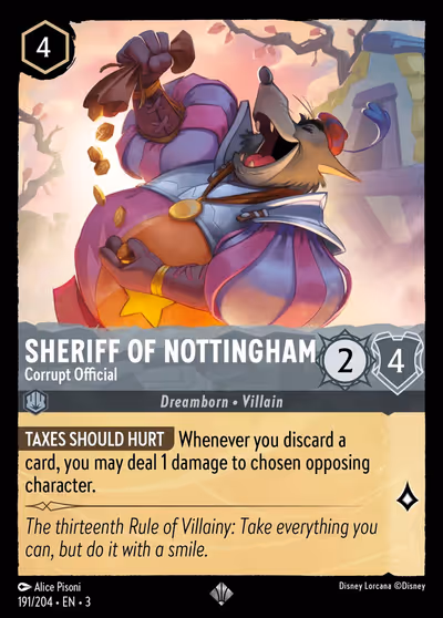 Sheriff of Nottingham - Corrupt Official