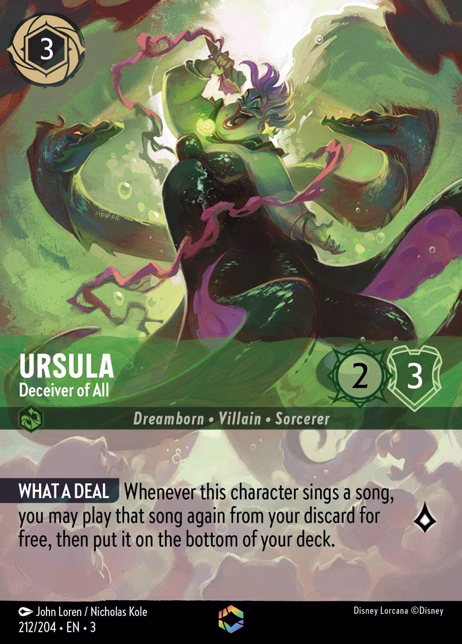 Ursula - Deceiver of All #212 #212 (Enchanted)