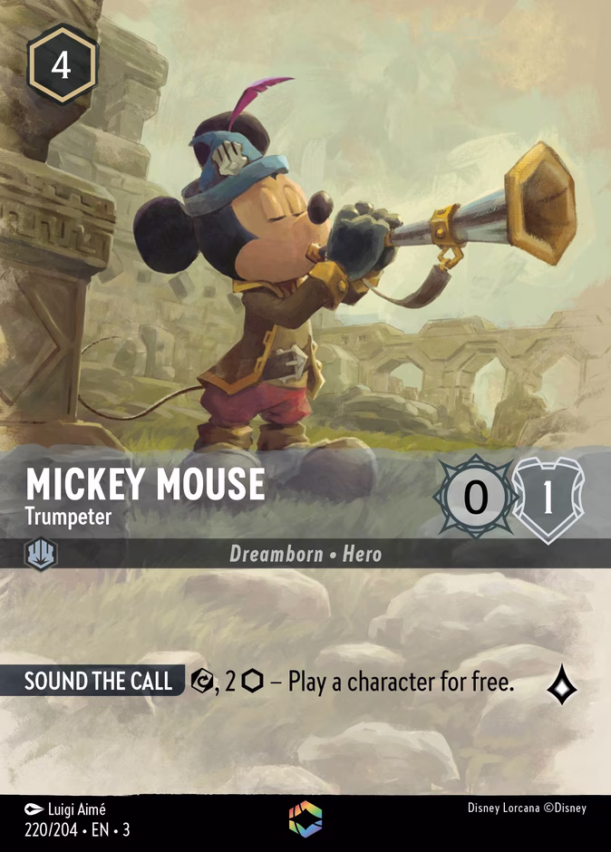 Mickey Mouse - Trumpeter #220 #220 (Enchanted)